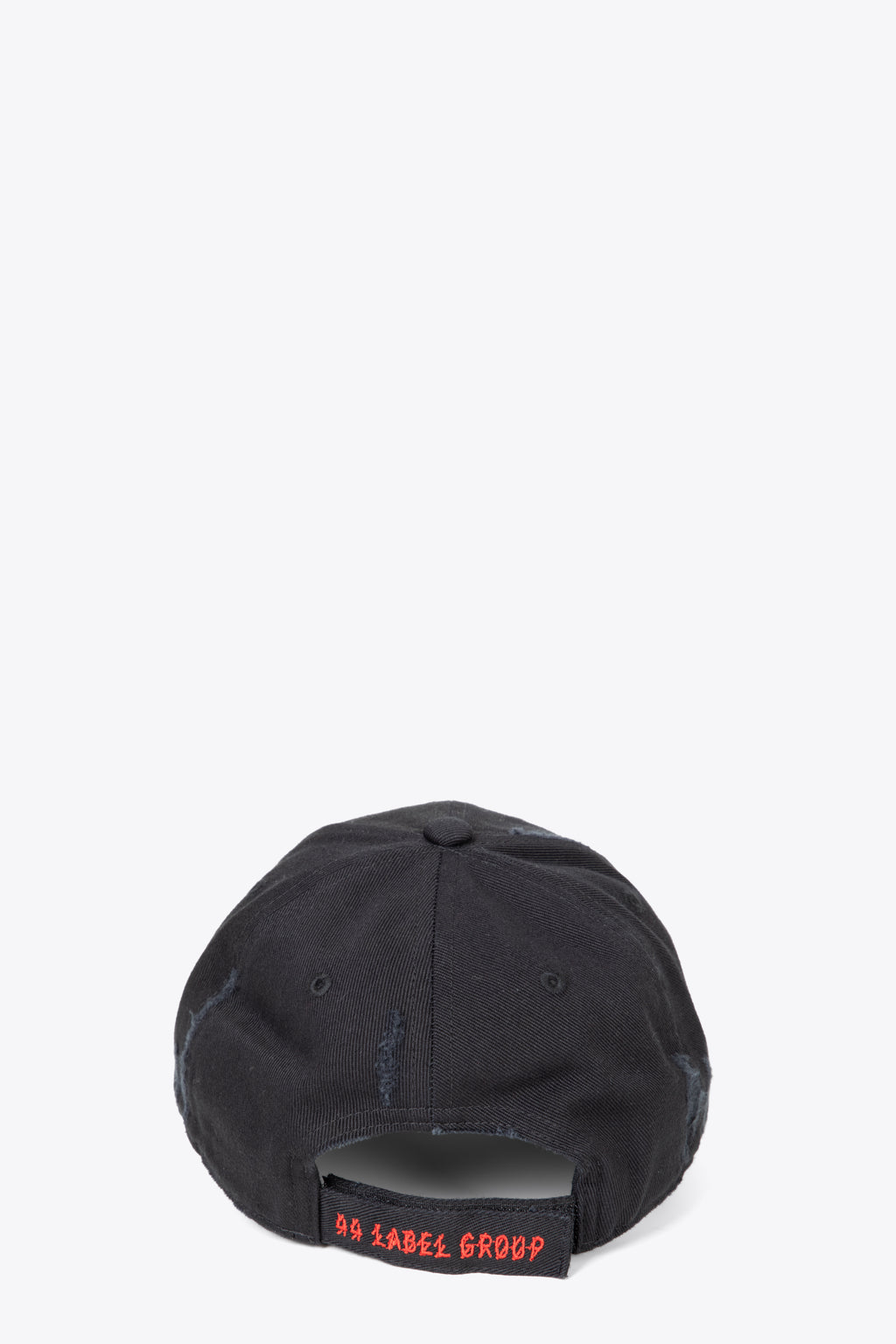 alt-image__Cappello-nero-in-cotone-con-visiera-con-dettagli-raw-cut---Raw-Logo-Cap