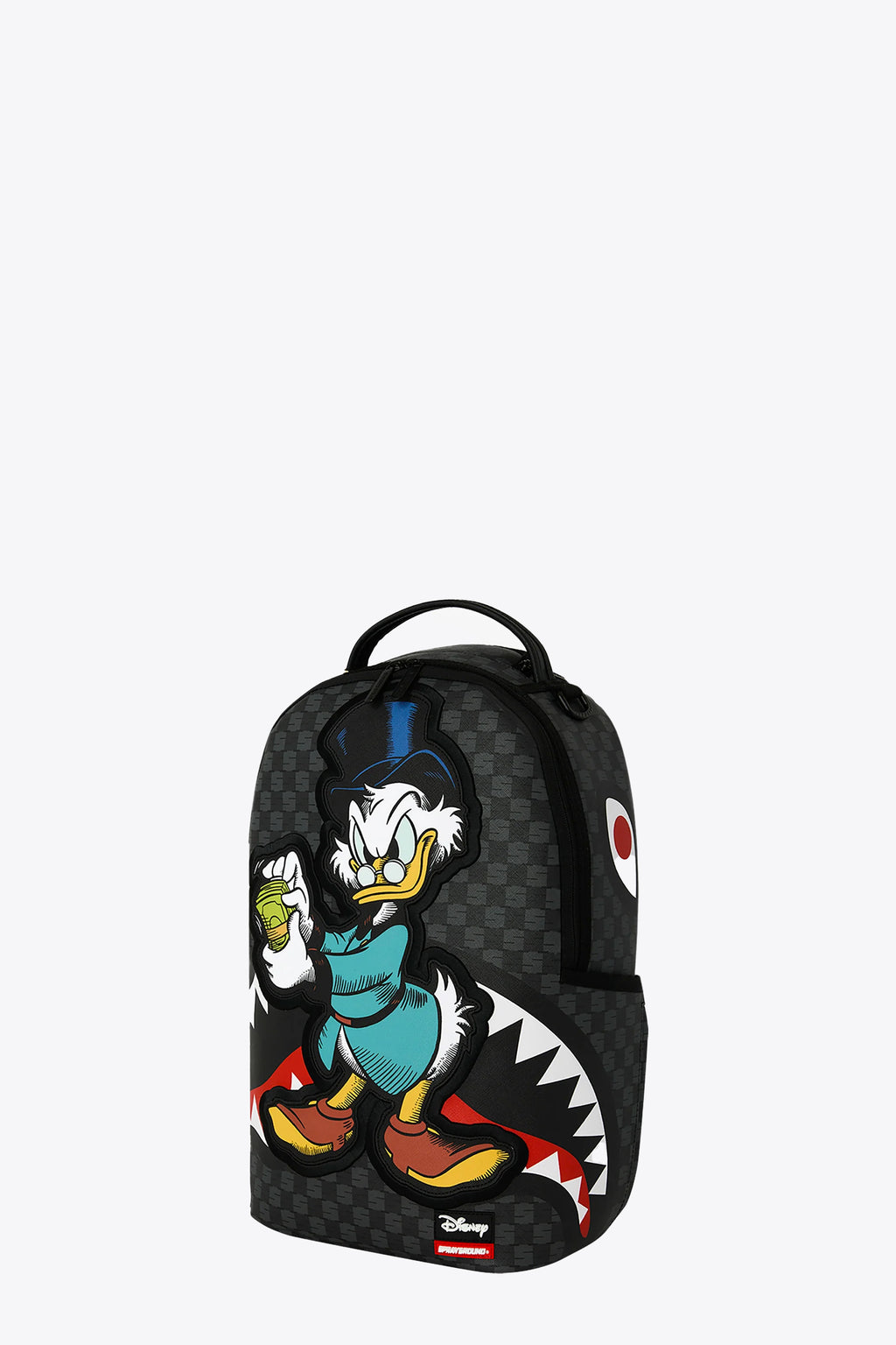 alt-image__Black-check-pvc-backpack-with-Scrooge-McDuck-print---Disney-Scrooge-Counting-Money-Backpack