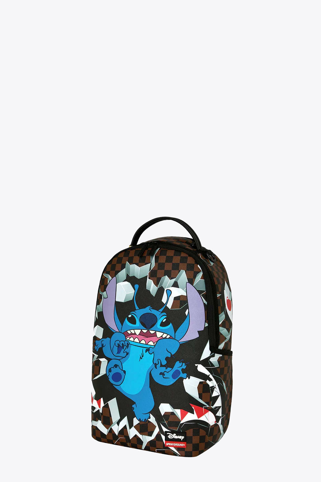 alt-image__Brown-check-pvc-backpack-with-Stitch-print---Disney-Stitch-Breakout-Backpack-