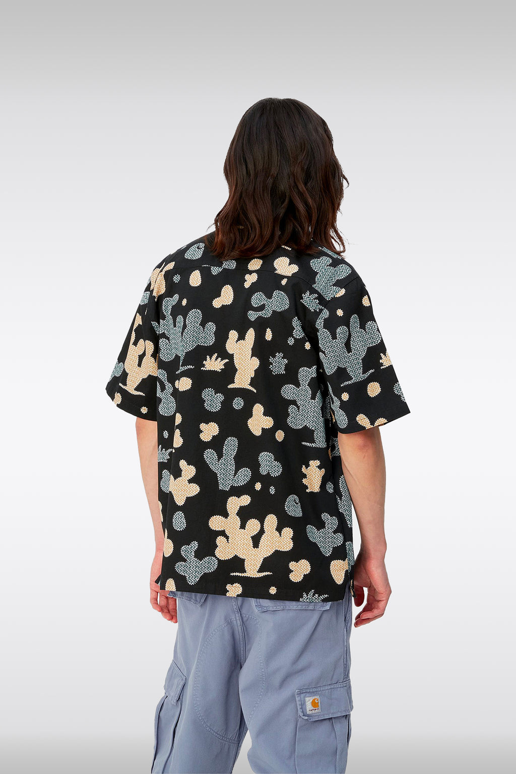 alt-image__Black-cotton-bowling-shirt-with-cactus-print---S/S-Opus-Shirt