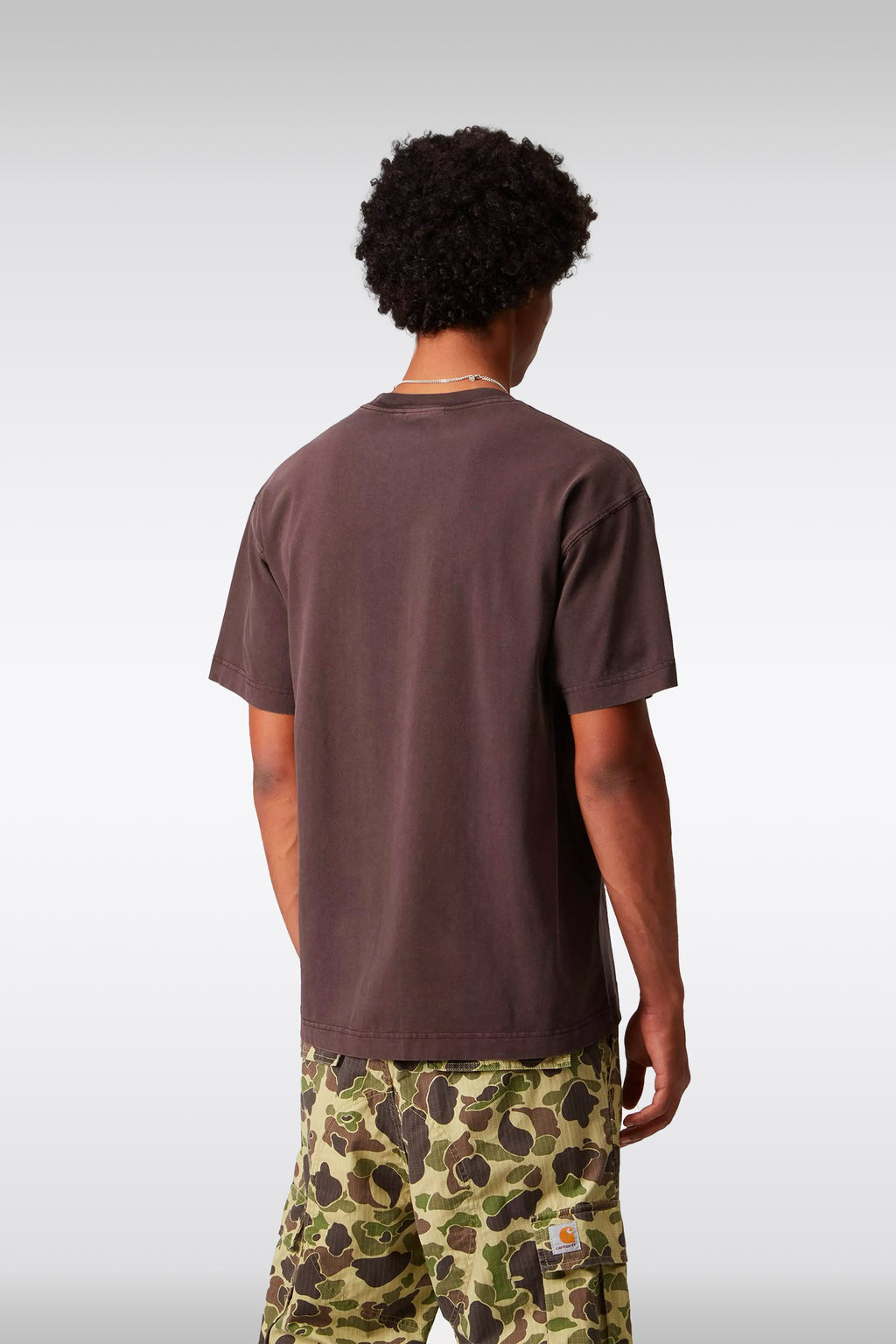 alt-image__T-shirt-in-cotone-bordeaux-con-logo-al-petto---S/S-Vista-T-Shirt