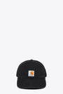 Cappello in canvas nero con visiera e logo - Icon Cap 