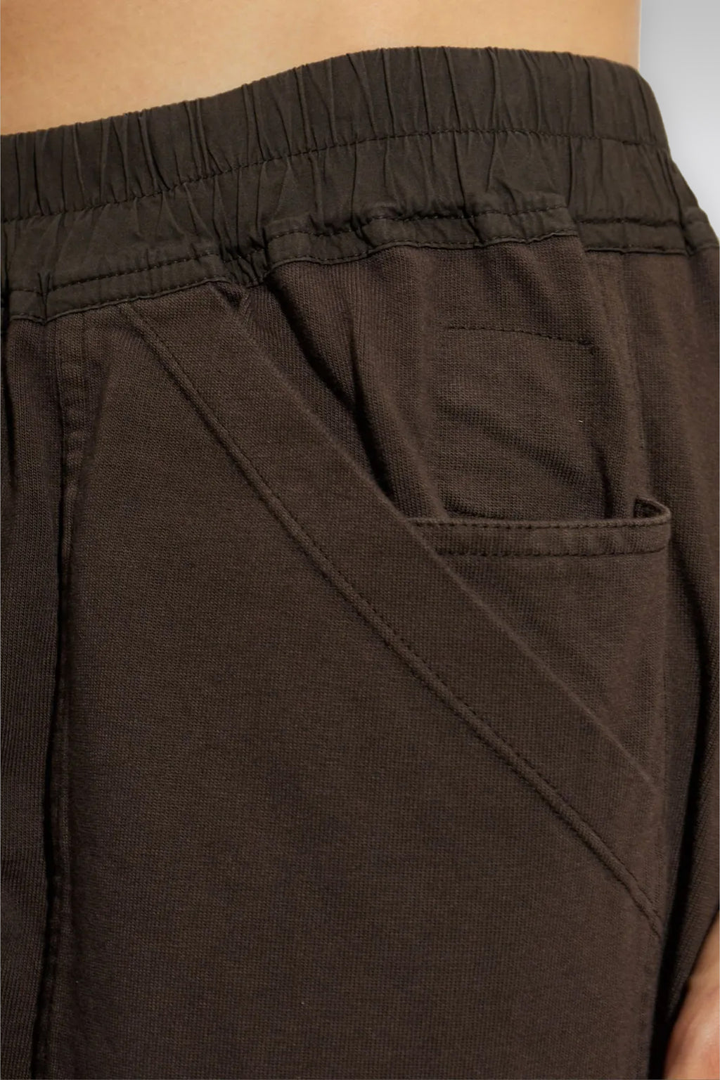 alt-image__Pantalone-in-felpa-marrone-con-elastico-in-vita---Classic-Cargo-Drawstring