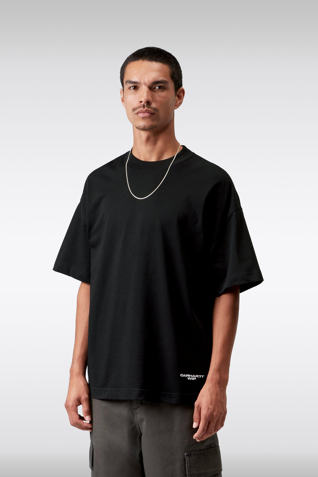 alt-image__Black-cotton-boxy-fit-t-shirt-with-logo-embroidery---S/S-Chapter-Script-T-shirt