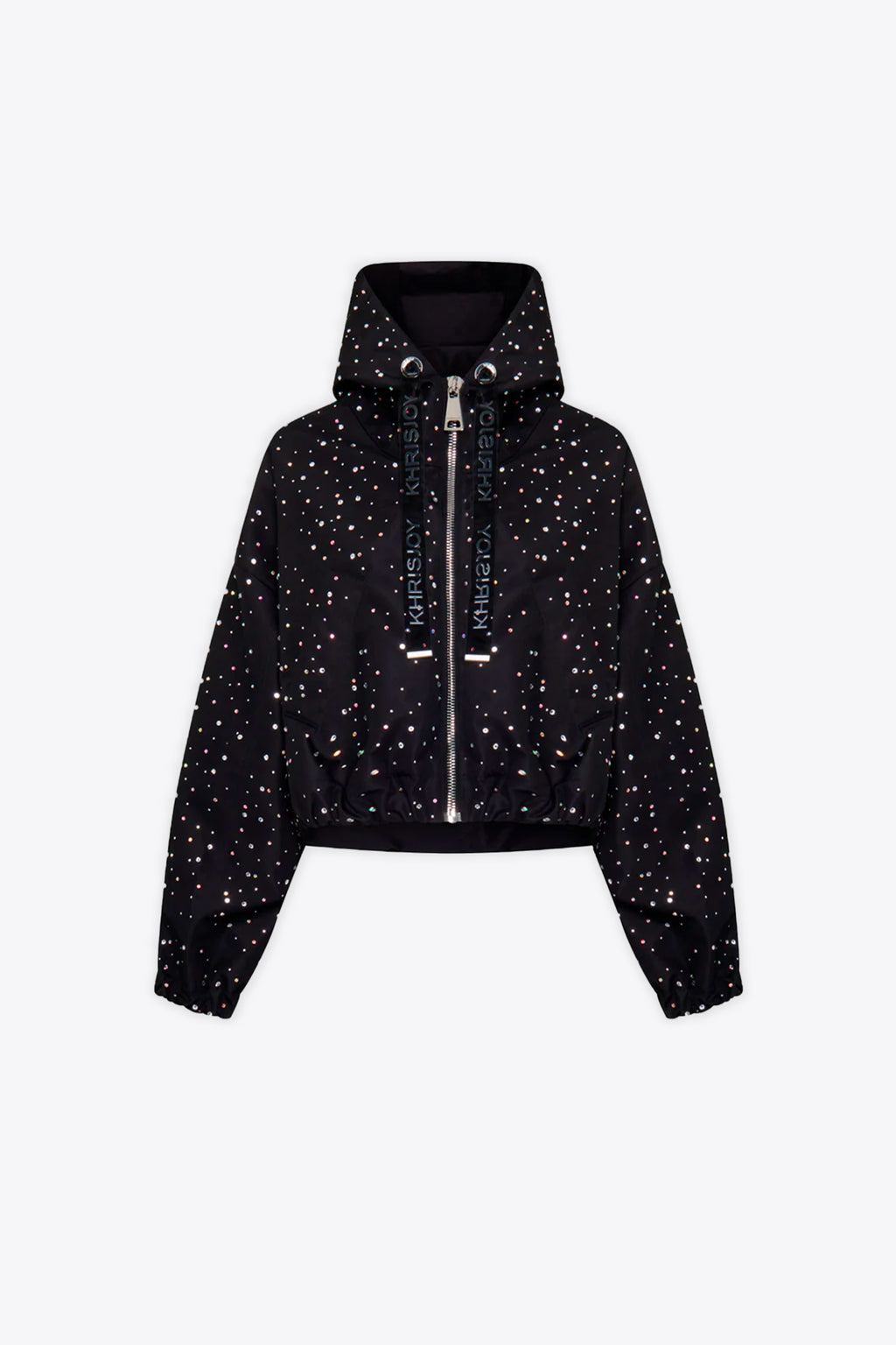 alt-image__Giacca-antivento-nera-in-nylon-con-strass---Sparkly-Crop-Windbreaker