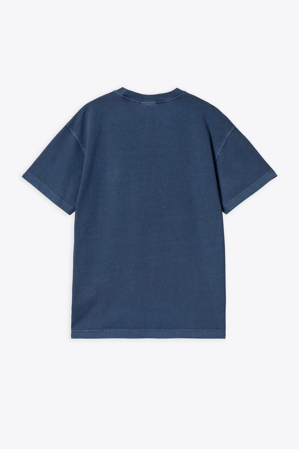alt-image__T-shirt-in-cotone-lavato-blu-con-logo-al-petto---S/S-Nelson-T-Shirt
