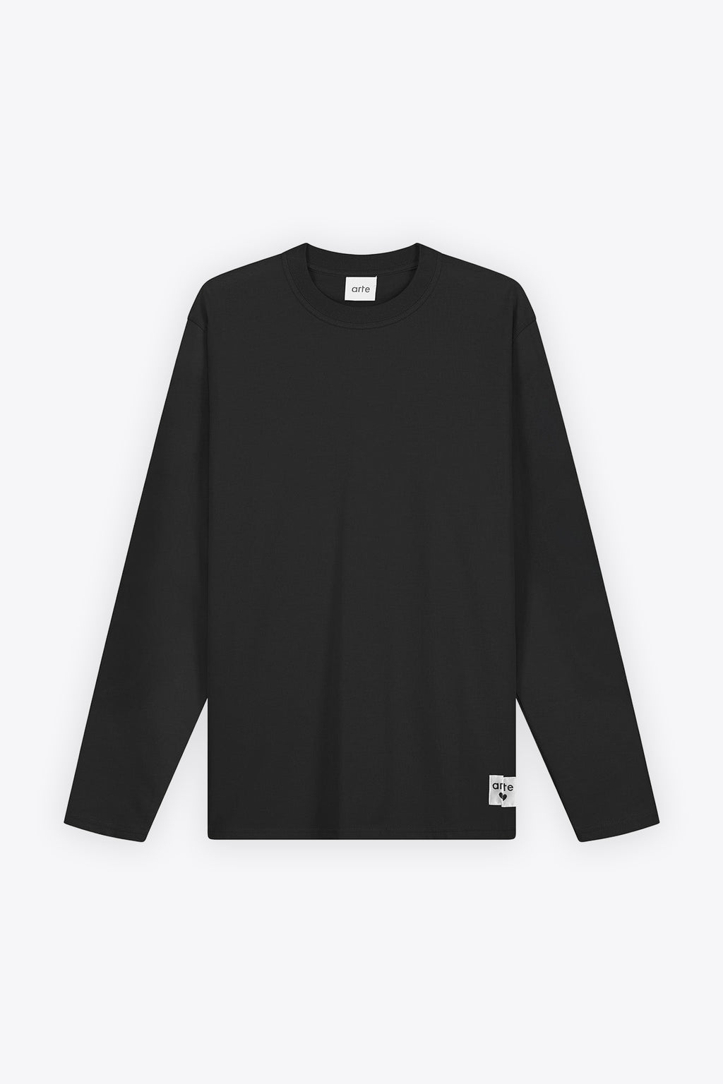 alt-image__T-shirt-nera-reversibile-con-maniche-lunghe---Reversible-Label-Longsleeve