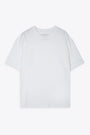 White cotton boxy fit t-shirt - Lay 
