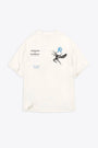 T-shirt bianca in cotone con stampa grafica - Icarus T-Shirt 
