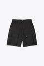 Black cotton baggy cargo shorts - Baggy Cotton Cargo Short 