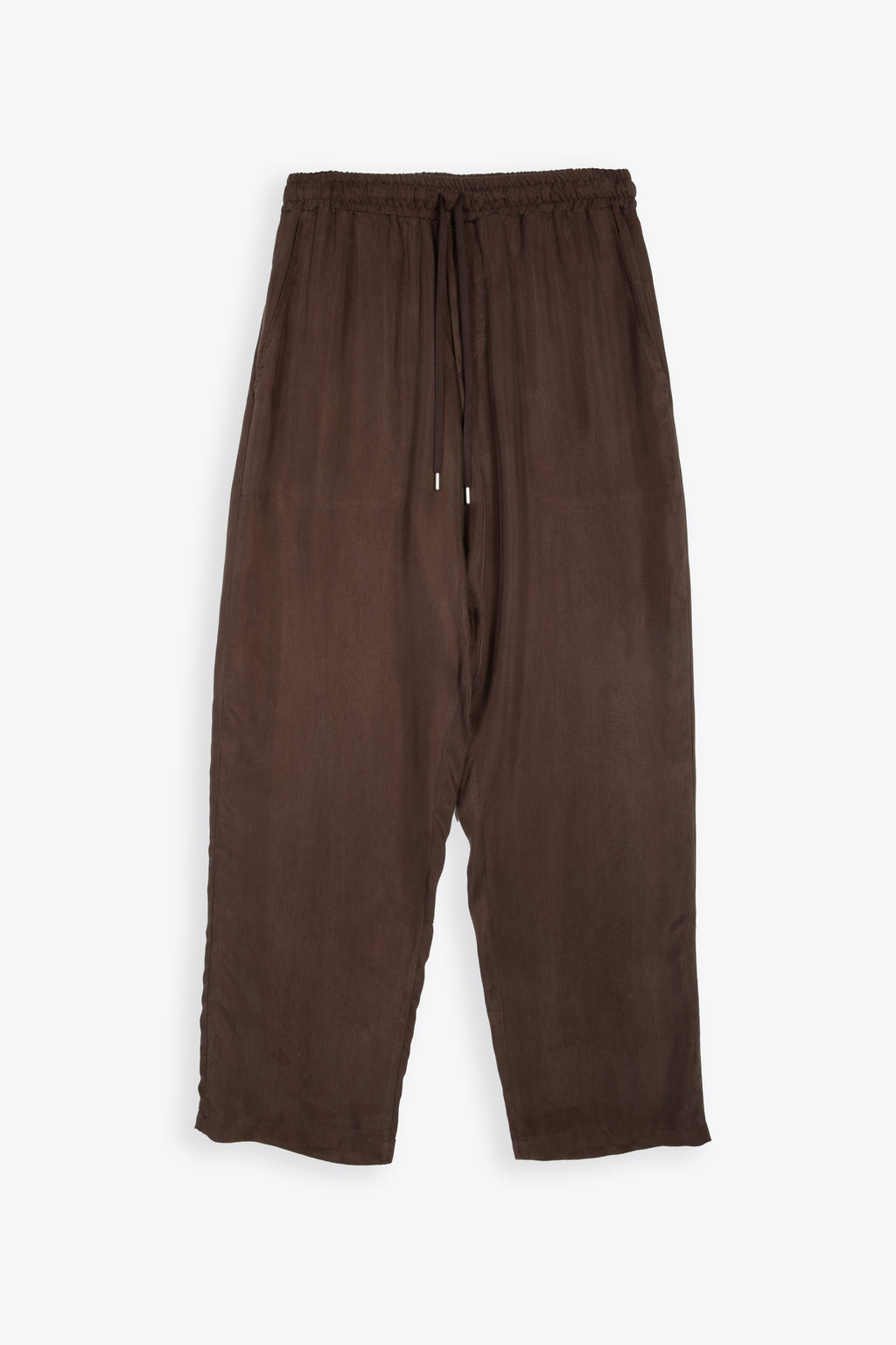 alt-image__Brown-cupro-loose-fit-drawstring-pant---Pajama-Otaru-Trousers-