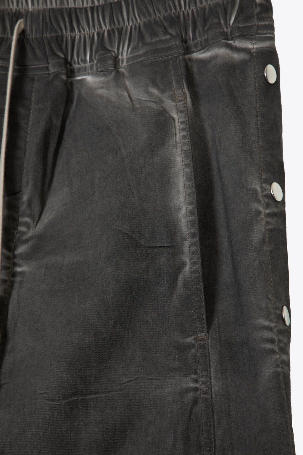 alt-image__Pantalone-in-cotone-cerato-grigio-scuro-con-bottoni-laterali---Pusher-Pants