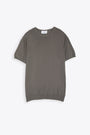 Dove grey cotton knit t-shirt 