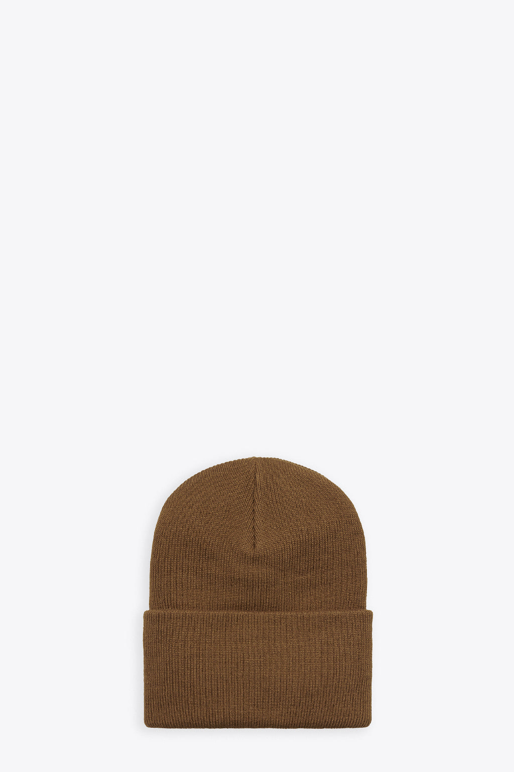 alt-image__Tobacco-brown-ribbed-beanie-with-logo---Acrylic-Watch-Hat
