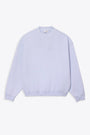 Light blue piquè cotton oversize sweatshirt 
 
