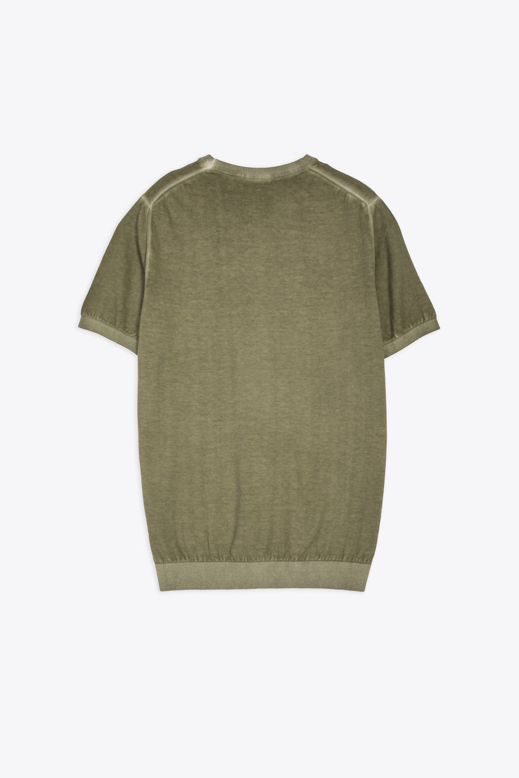 alt-image__T-shirt-in-filo-di-cotone-verde-militare-lavato