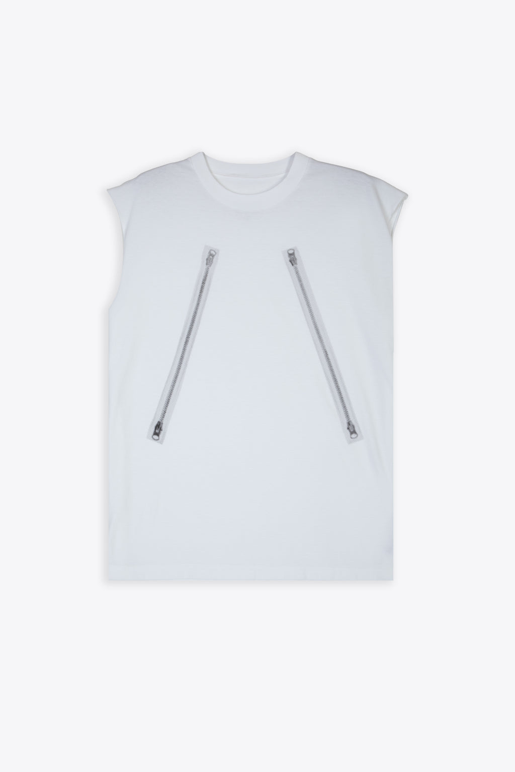 alt-image__T-shirt-smanicata-bianca-con-stampa-zip