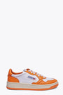 Sneaker bassa in pelle bianca e arancione - Medalist 