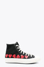 Sneaker alta nera in collaborazione con Converse 