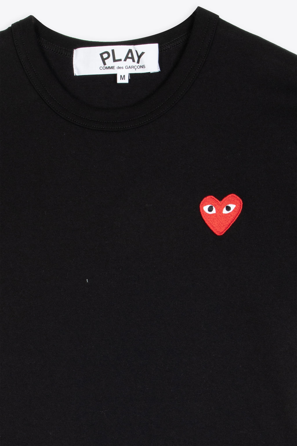 alt-image__Black-cotton-t-shirt-with-red-heart-patch-at-chest