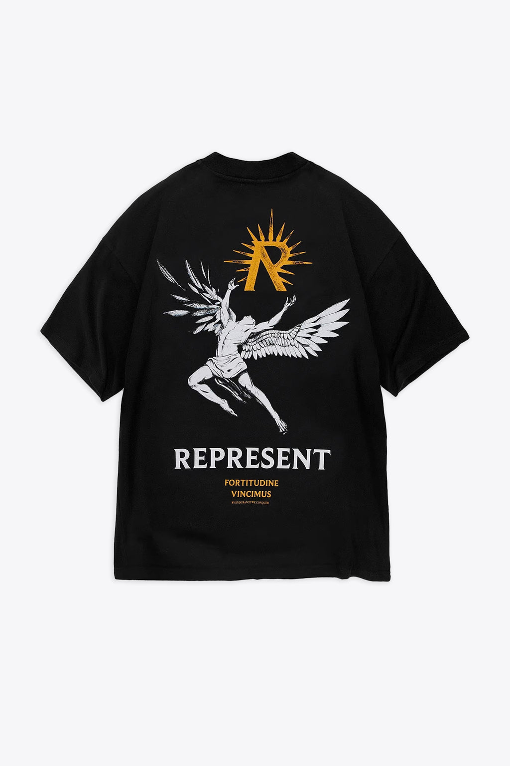 alt-image__T-shirt-nera-in-cotone-con-stampa-grafica---Icarus-T-Shirt