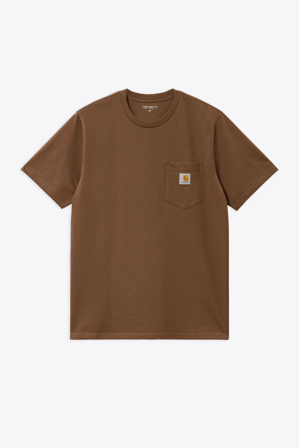alt-image__T-shirt-marrone-con-taschino-al-petto-e-logo---S/S-Pocket-T-Shirt