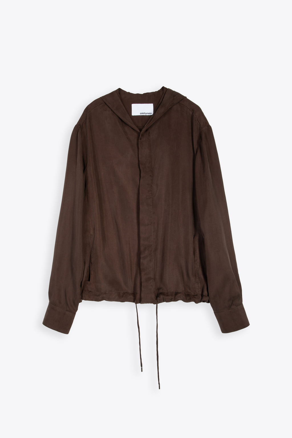 alt-image__Brown-cupro-hooded-shirt---Hoodie-Otaru-Jacket-