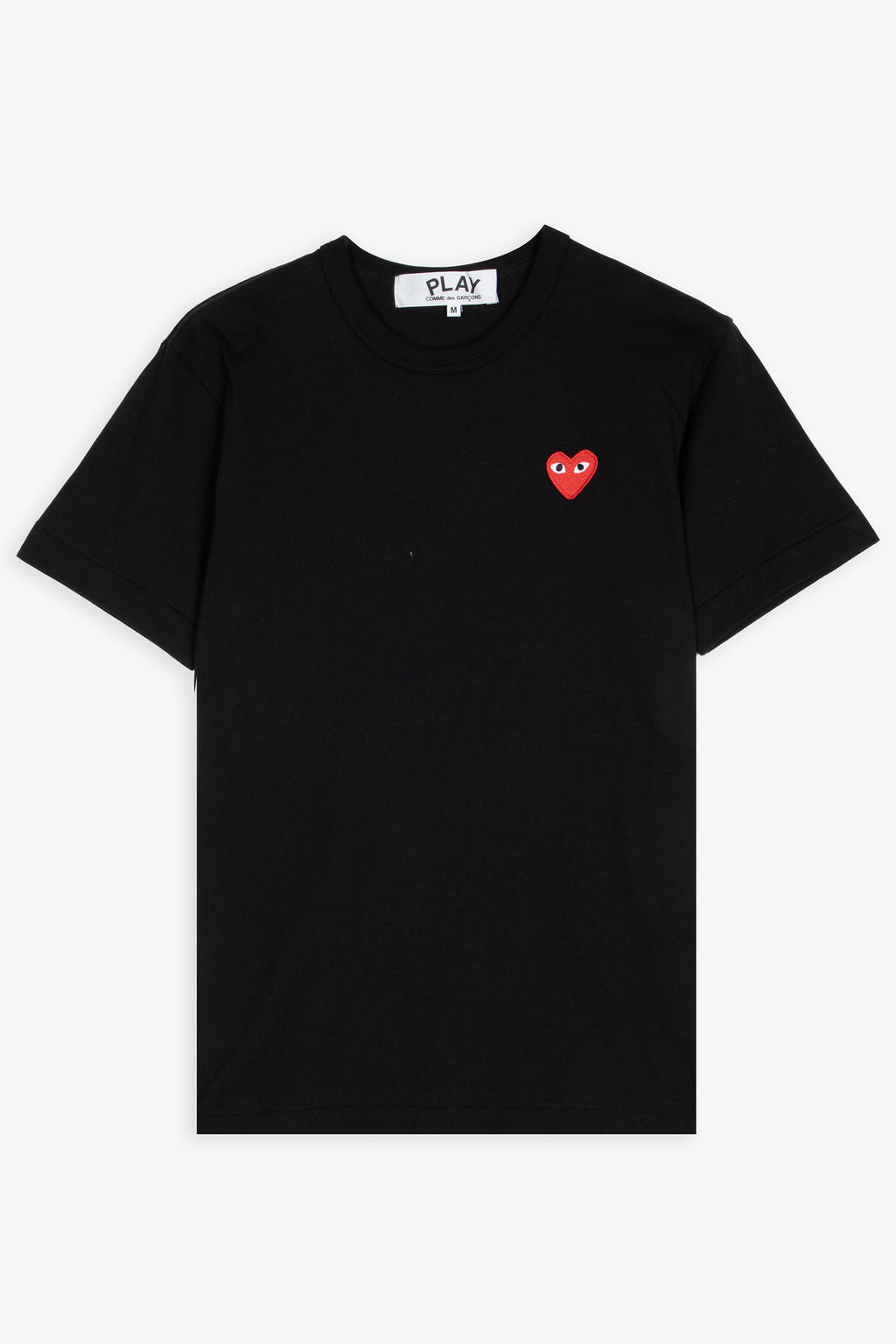 alt-image__Black-cotton-t-shirt-with-red-heart-patch-at-chest