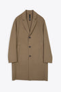 Mud green wool unlined coat - Coat 