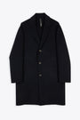 Ink blue wool unlined coat - Coat 