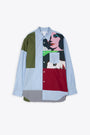 Multicolour Andy Warhol graphic patchwork shirt with long sleeves 