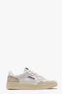 White leather low sneaker with suede details - Medalist 