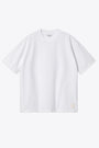 White organic cotton loose fit t-shirt - S/S Dawson T-Shirt  