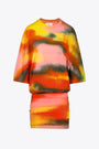 Multicolour tie-dye cotton mini dress - Tie Dye Jersey Mini Dress. 