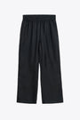 Pantalone nero in seta con elastico in vita - Silk Pant 