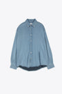 Light blue chambray denim oversize shirt - Denim Shirt 