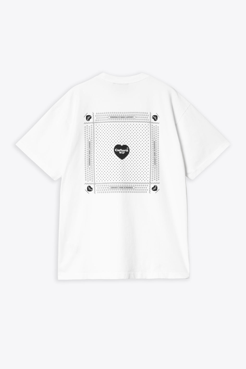alt-image__White-cotton-t-shirt-with-heart-graphic-print---S/S-Heart-Bandana-T-Shirt