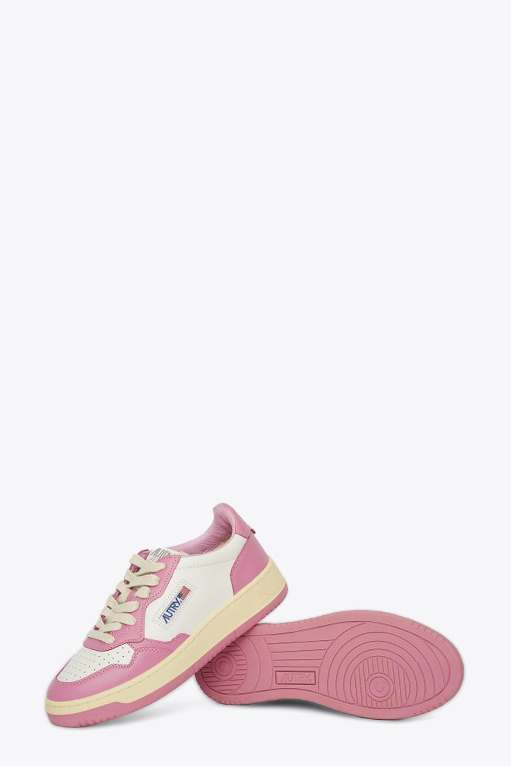 alt-image__Pink-and-white-leather-low-sneaker---Medalist