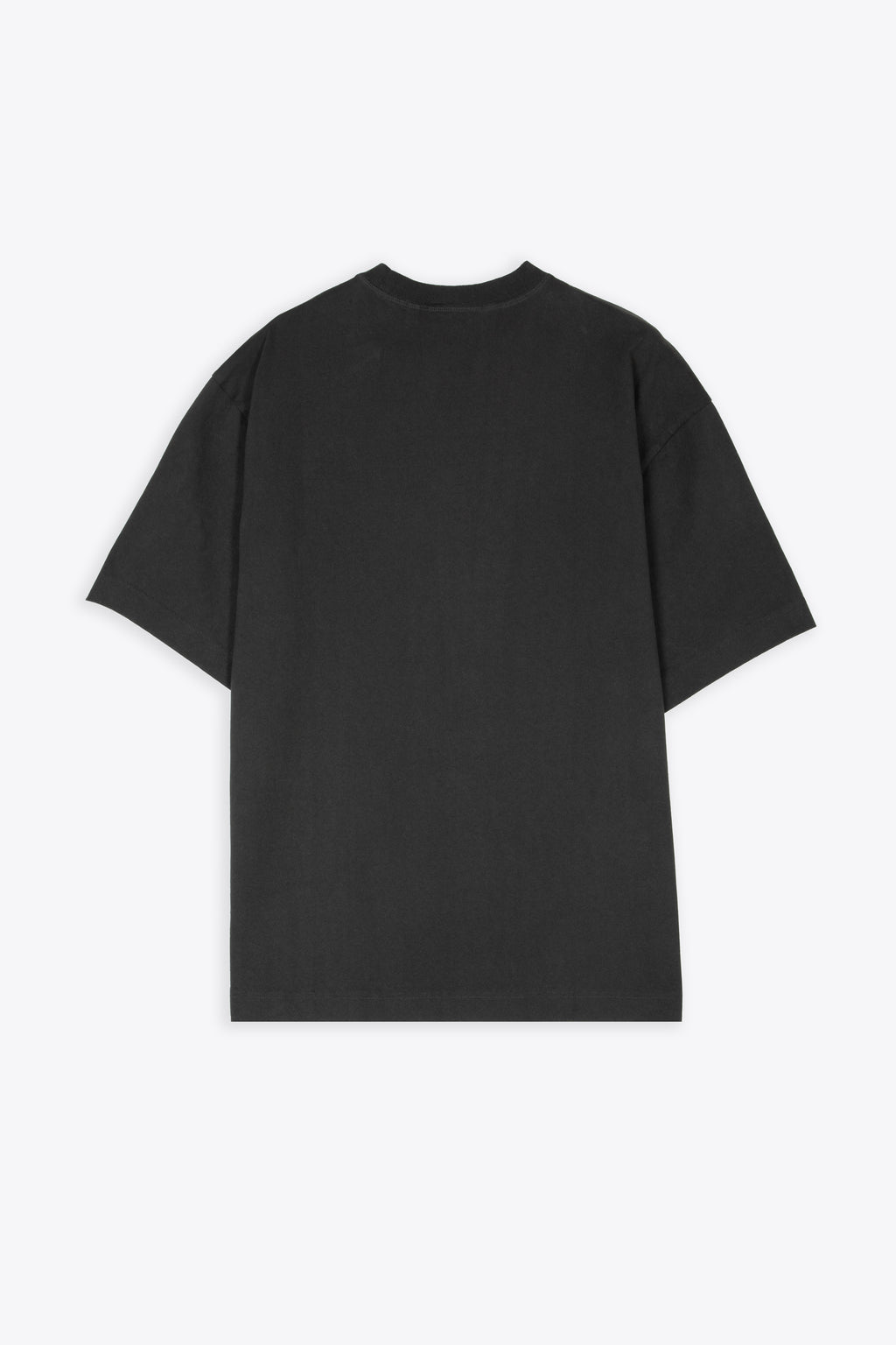 alt-image__Faded-black-t-shirt-with-italic-logo-print---Essential-T-shirt