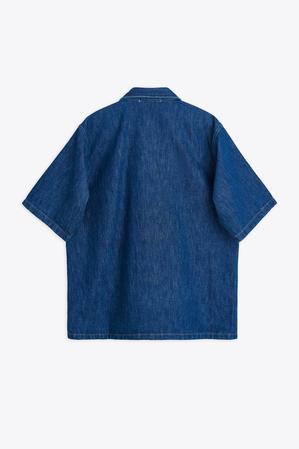 alt-image__Blue-rinse-denim-shirt-with-short-sleeves---Loose-Shirt