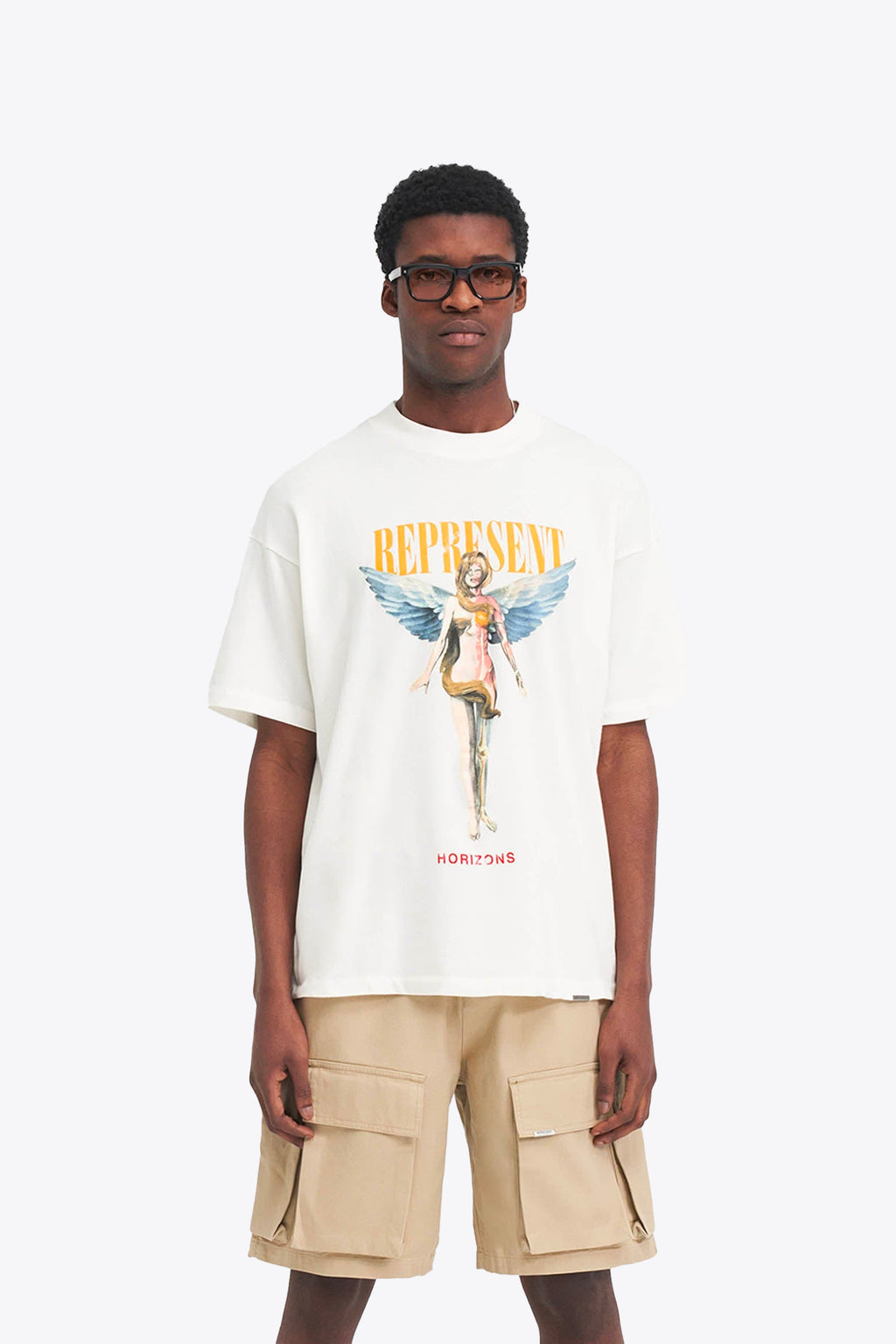 alt-image__Off-white-t-shirt-with-graphic-print-and-logo---Reborn-T-Shirt