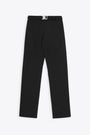 Pantalone nero in fresco lana con fibbia - Metal buckle suitpant 