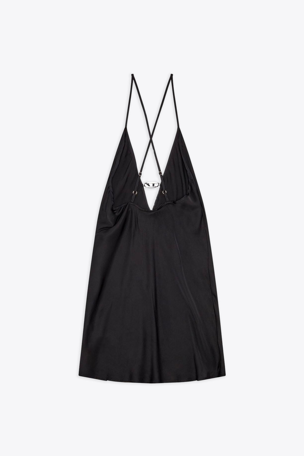 alt-image__Black-satin-mini-dress-with-Oval-D-logo---Ufpt-Mayra-D