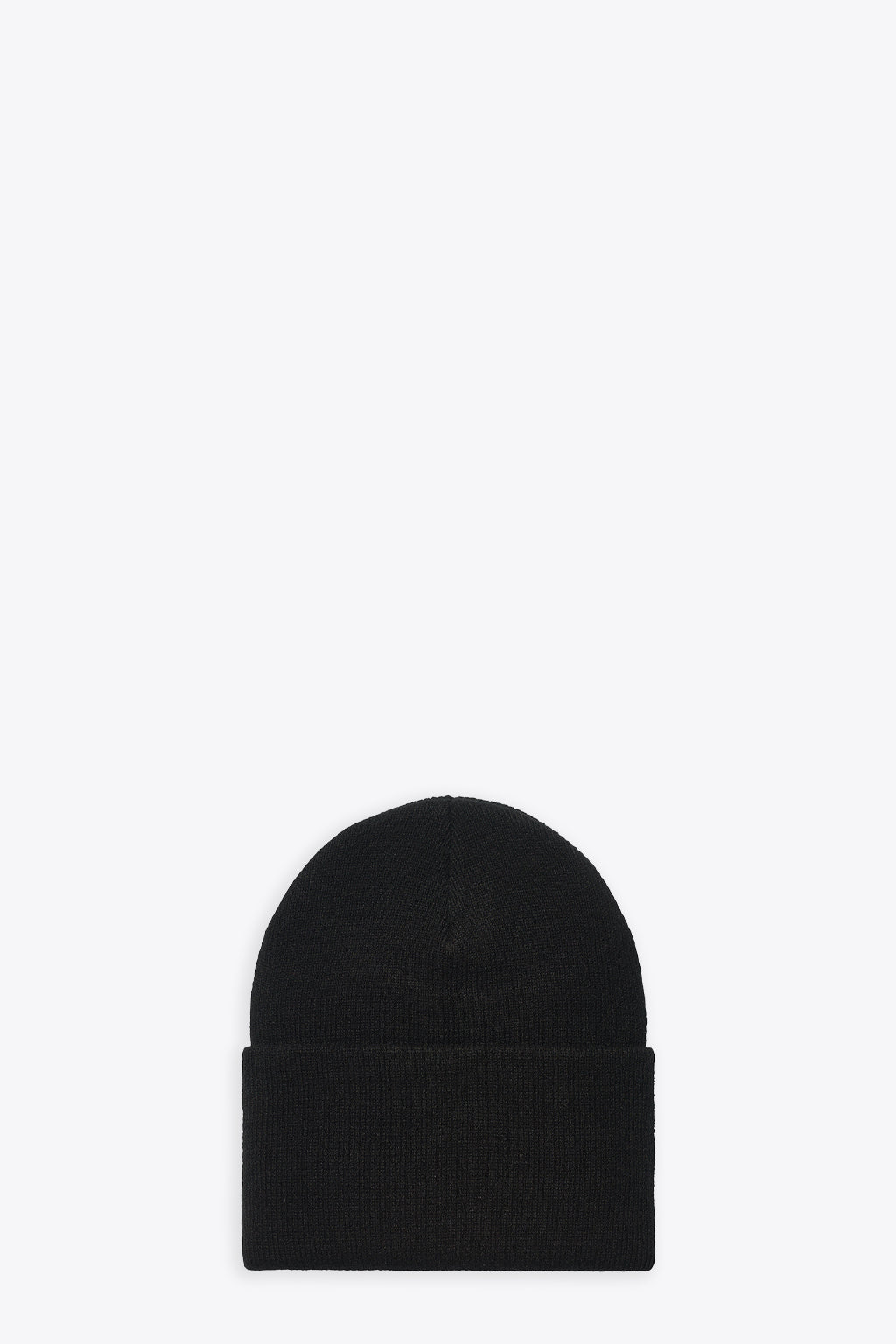 alt-image__Berretto-nero-in-maglia-coste-con-logo---Acrylic-Watch-Hat