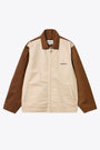 Beige and brown cotton twill jacket - Module Script Jacket 