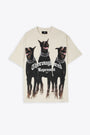 Off white t-shirt with graphic print - Horoughbred T-shirt  