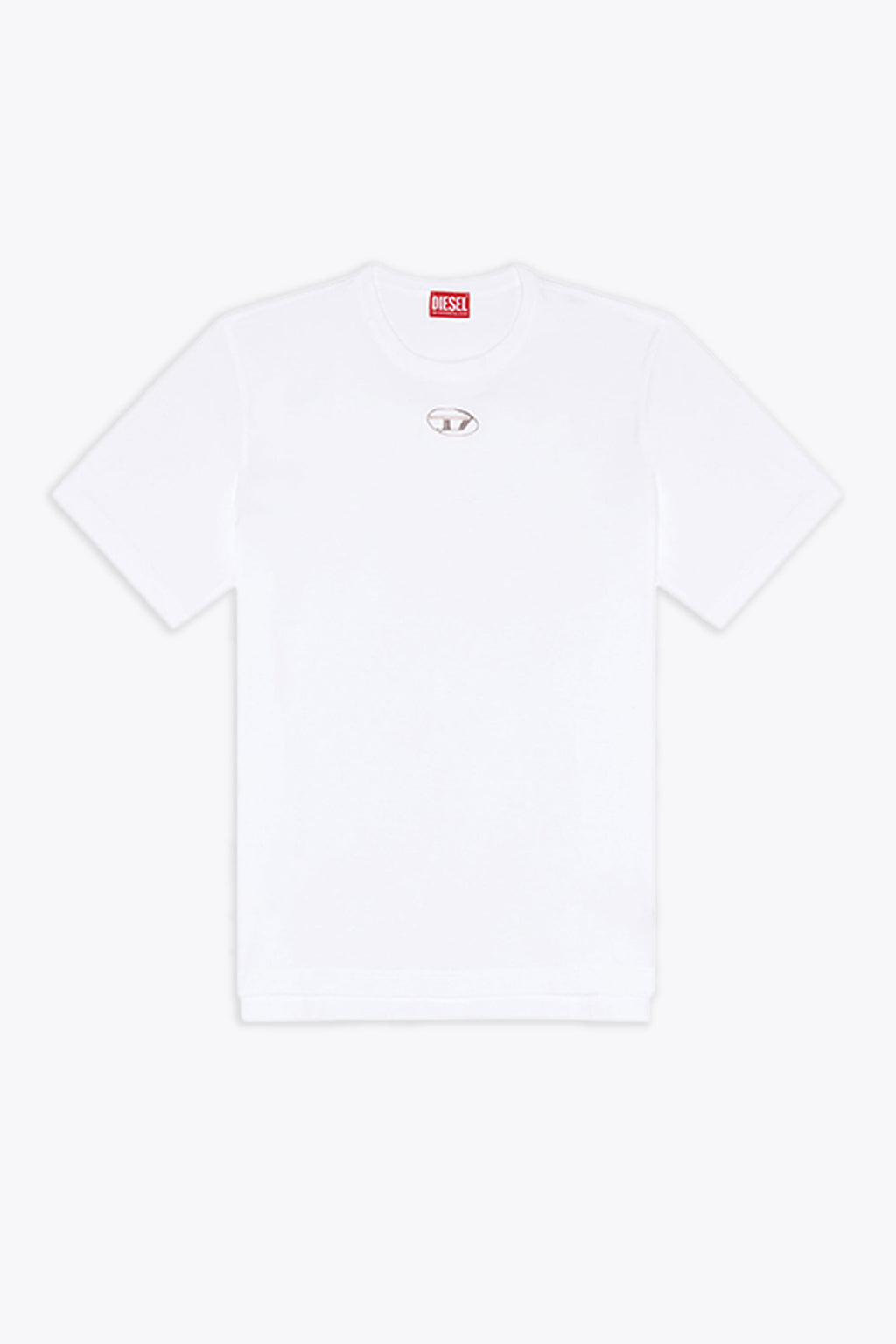 alt-image__White-cotton-t-shirt-with-Oval-D-rubber-logo---T-Just-Od