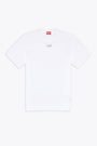 White cotton t-shirt with Oval-D rubber logo - T Just Od 