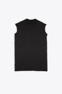 Black cotton oversized sleveless t-shirt - Tarp T 