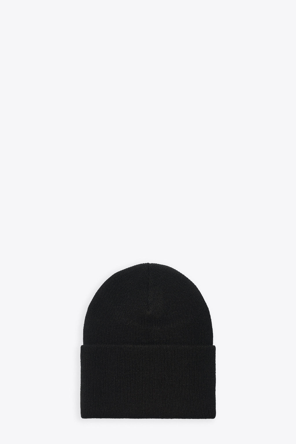 alt-image__Berretto-nero-in-maglia-coste-con-logo---Acrylic-Watch-Hat
